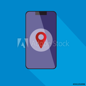 smartphone device with pin location designs