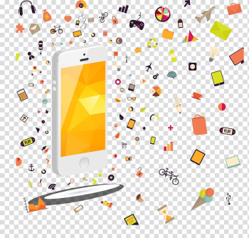 Smartphone Mobile phone Mobile app, White smartphone APP transparent background PNG clipart