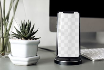 Smartphone png mockup screen, desk, | Free PNG Mockup - rawpixel