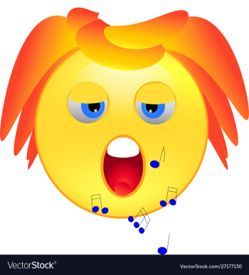 Smile opera singer vector image Smile opera singer vector image