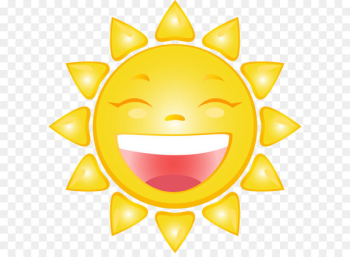 Smiley Cartoon Clip art - Smiling Sun Cartoon PNG Clip Art Image 