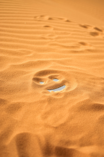 Smiley Face On Sand Smiley Face On Sand
