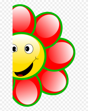 Smiley Flower Cliparts - Smile Face Flower Clipart