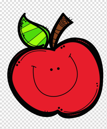 Smiley red apple illustration, Apple Fruit , Apple Cartoon transparent background PNG clipart