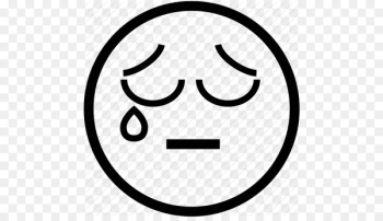 Smiley Sadness Face Clip art - Bladk And White Sad Smiley  Face Symbol 