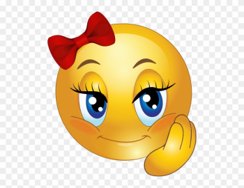 Smileys Clipart Cute Girl Smiley Faces Cute Pretty - Pretty Emoji