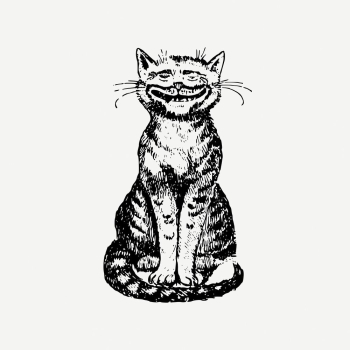 Smiling cat sticker, vintage animal | Free PSD - rawpixel Smiling cat sticker, vintage animal | Free PSD - rawpixel