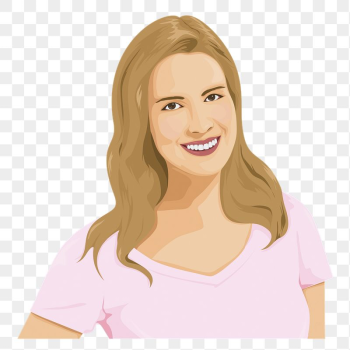 Smiling woman png sticker, character | Free PNG - rawpixel