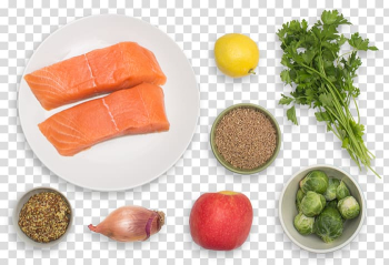 Smoked salmon Vegetarian cuisine Vegetable Salmon as food, Brussels Sprouts transparent background PNG clipart