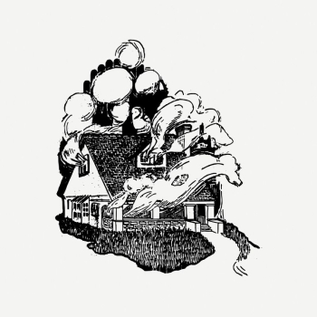 Smoky house clipart, vintage illustration | Free PSD Illustration - rawpixel Smoky house clipart, vintage illustration | Free PSD Illustration - rawpixel