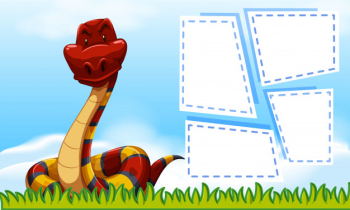 Snake in frame template Free Vector Snake in frame template Free Vector