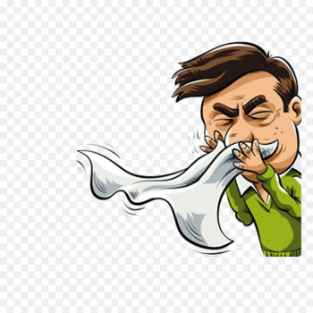 Sneeze Common cold Cartoon Allergy Clip art - Hand-painted cartoon nose nose cold people 