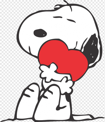 Snoopy hugging heart illustration, Snoopy Charlie Brown Wood Valentine's Day Peanuts, snoopy, love, white, heart png