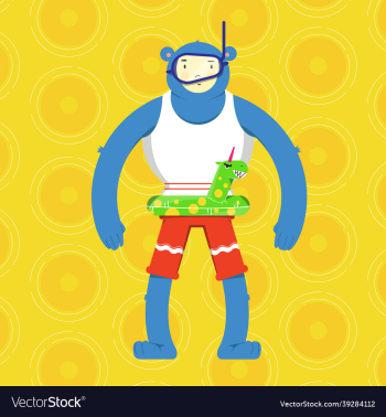 snorkeling character snorkeling character