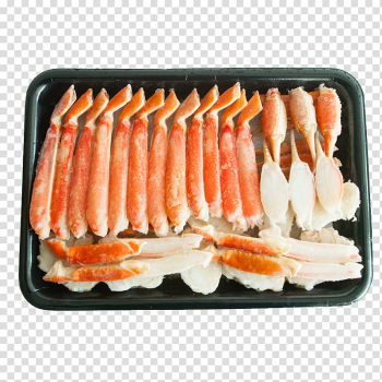 Snow crab Sushi Japanese Cuisine Crab stick, Crab claws, crab legs transparent background PNG clipart