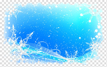 Snow frame illustration, Snowflake Pattern, Ice and snow border transparent background PNG clipart