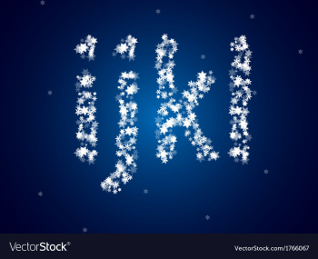  					Snow letters over snow background vector image														