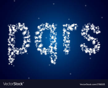  					Snow letters over snow background vector image														