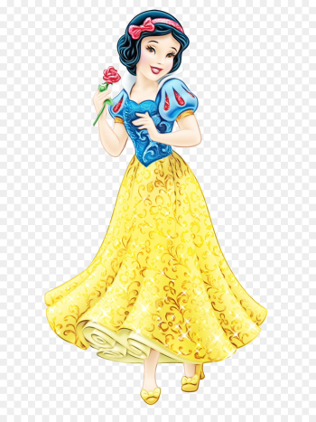 Snow White And The Seven Dwarfs, Disney Princess, Snow White, Yellow, Cartoon PNG
