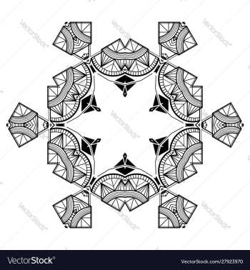 Snowflake art deco vector image Snowflake art deco vector image