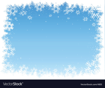 Snowflake border Royalty Free Vector Image - VectorStock