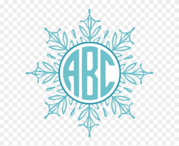 Snowflake Monogram - Mandala Monogram Frames