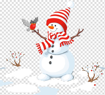 Snowman illustration, Snowman Christmas , Snow snowman transparent background PNG clipart