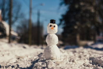 Snowman On A Winter Afternoon Snowman On A Winter Afternoon