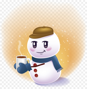 Snowman Scarf Wallpaper - Vector hand-drawn cartoon snowman png ...