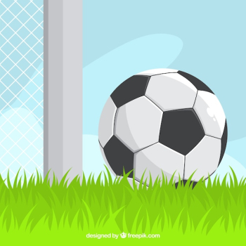 Soccer ball background in flat style Soccer ball background in flat style