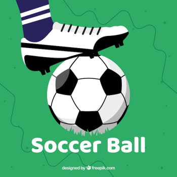 Soccer ball background in flat style Soccer ball background in flat style