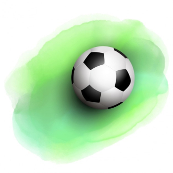 Soccer ball on a watercolor background Soccer ball on a watercolor background