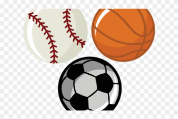 Soccer Clipart Softball - Basketball Soccer Ball And Baseball