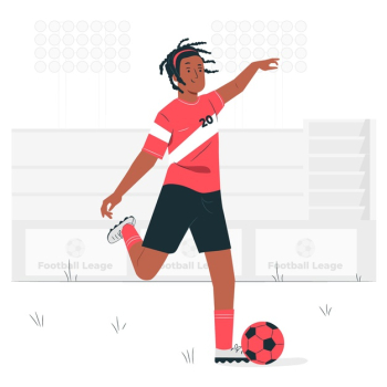 Soccer concept illustration Free Vector