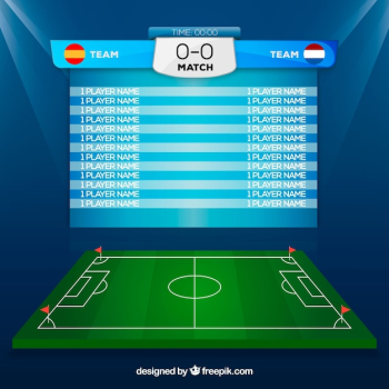 Soccer field background with scoreboard Soccer field background with scoreboard