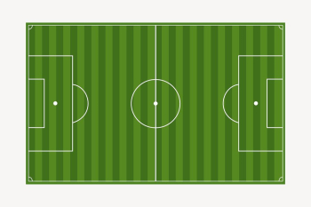 Soccer field, sport equipment illustration. | Free Photo - rawpixel