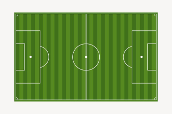 Soccer field sticker, sport illustration | Free Vector - rawpixel