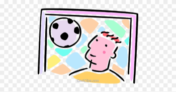 Soccer Goalie Royalty Free Vector Clip Art Illustration - Soccer Goalie Royalty Free Vector Clip Art Illustration