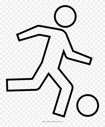 Soccer Player Coloring Page - Drawing Soccer Player Coloring Page - Drawing