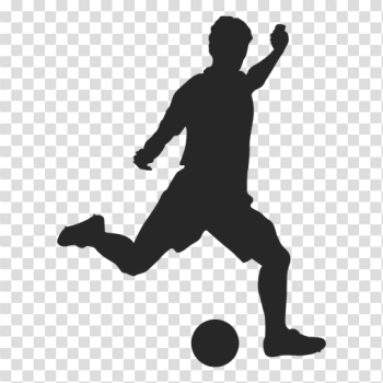 Soccer player hitting 1 - Transparent PNG & SVG vector