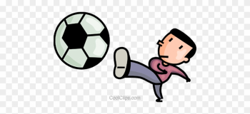 Soccer Player Royalty Free Vector Clip Art Illustration - Soccer Player Royalty Free Vector Clip Art Illustration