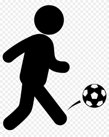 Soccer Player With Ball Comments - Playing Soccer Icon Png