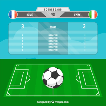 Soccer standing background Soccer standing background