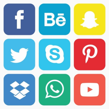 Social icon set Social icon set