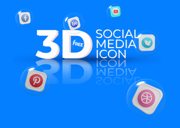 Social media 3D Icons Download Free