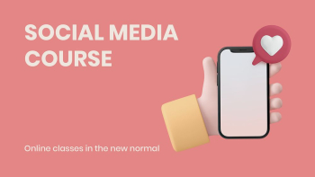Social media course template, 3D | Free PSD Template - rawpixel