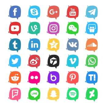 Social media icon pack Social media icon pack