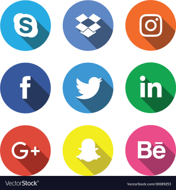 social media icon set