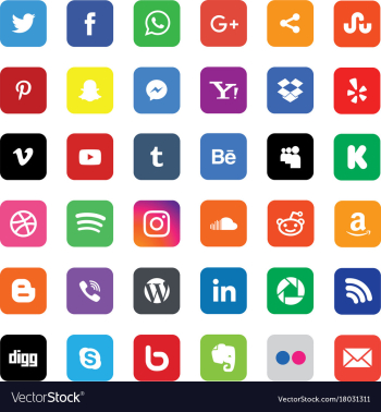 social media icons