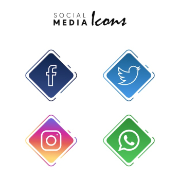 social media icons set collection social media icons set collection